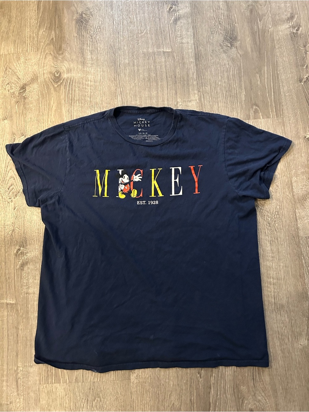 Disney Mickey Navy Short-Sleeve Graphic T-Shirt